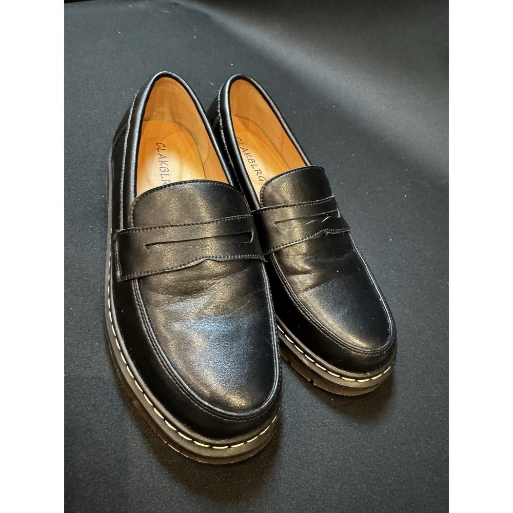 CLAKBLRG women's Black Penney loafer Size 6.5, soft upper, Wuuair - Picture 3 of 12
